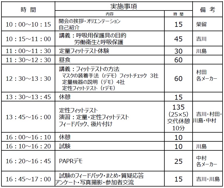 スケジュール